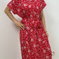 Botanical Red Dress