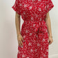 Botanical Red Dress